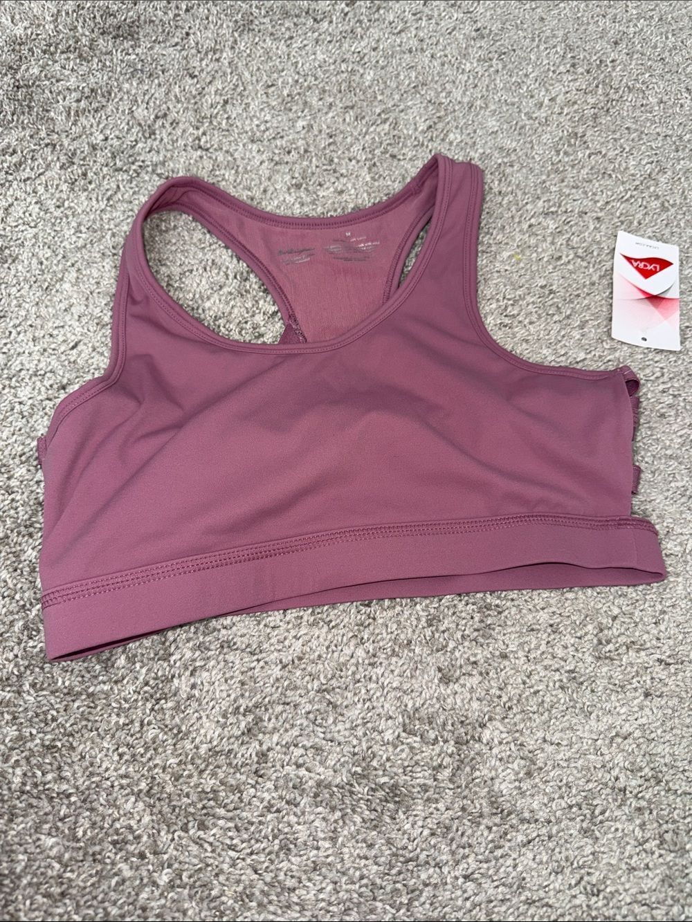 Women's Mauve Racerback Sports Bra - Lightweight Support